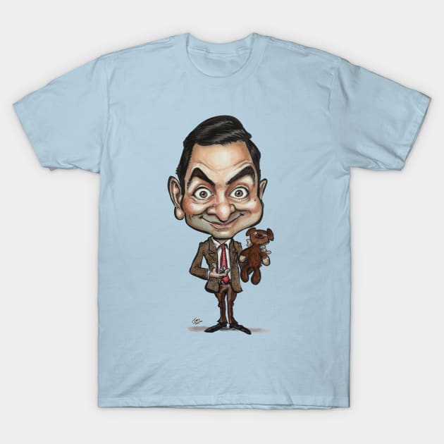 Mr. Bean and Teddy T-Shirt by Jimmy’s Cartoons